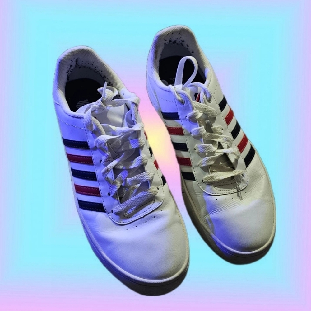 K-Swiss Classic 2000 Sneakers Vtg 06506-113-M Mens 12 White Red Blue Basketball